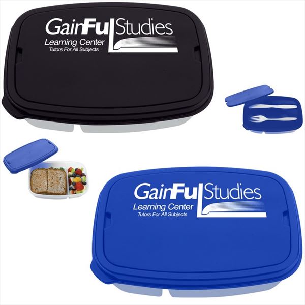 HH2126 2-Section Lunch Container With Custom Imprint